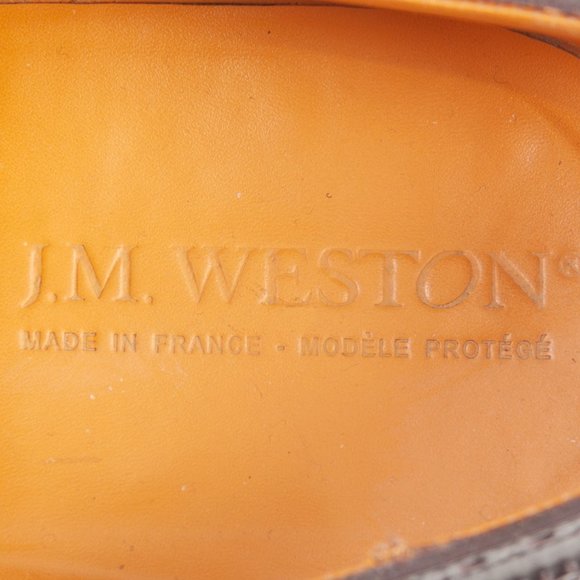 J.M. Weston Chestnut Brown Longwing Shoes - Picture 5 of 7